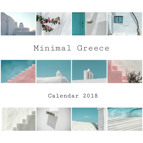 Ημερολογιο Τοιχου με θεμα Ελλαδα "Minimal Greece Calendar 2018" - διακοσμητικό, χαρτί, επιτοίχιο, δώρο, τοίχου, ημερολόγια, παππούς, δωράκι, είδη διακόσμησης, είδη δώρου, γενέθλια, χριστουγεννιάτικο, gift, gift idea, για εκείνη, δώρα για άντρες, χριστουγεννιάτικα δώρα, δώρα για γυναίκες