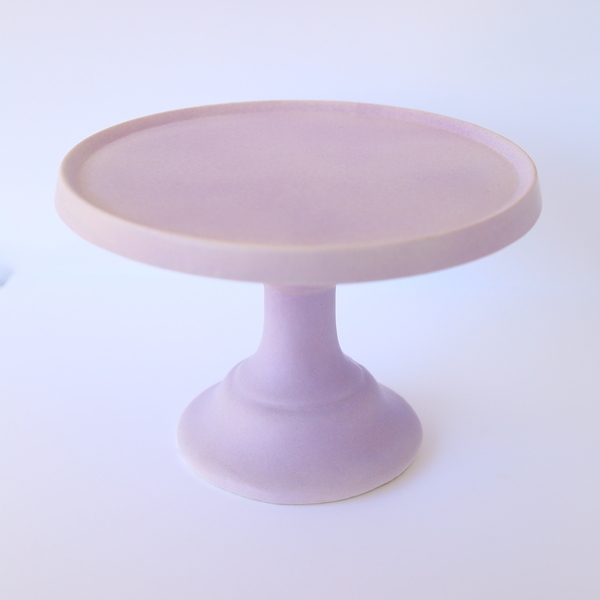 Purple Matte Cake Stand - κεραμικό, δώρα γάμου, γάμος, βάπτιση, διακόσμηση βάπτισης, γλυκά, είδη σερβιρίσματος, τουρτιέρες