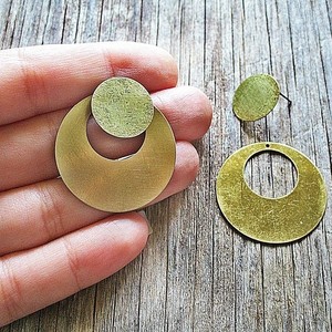circle eclipse double| χειροποιητο διπλο σκουλαρικι καρφωτο κυκλος - statement, chic, μονόχρωμες, fashion, καλοκαιρινό, vintage, κλασσικό, μόδα, ιδιαίτερο, μοναδικό, μοντέρνο, γυναικεία, στρογγυλό, ανοιξιάτικο, δώρο, μέταλλο, γεωμετρικά σχέδια, χειροποίητα, εντυπωσιακά, για όλες τις ώρες, minimal, must, κλασσικά, unique, boho, ethnic, ευκολοφόρετο, διαχρονικό, μπρούντζος, amano, contemporary, μεγάλα, trend - 4