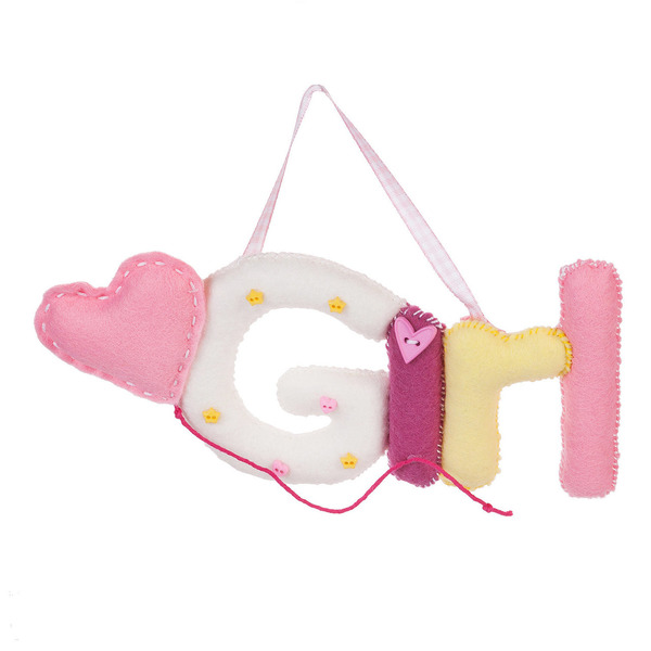 Διακοσμητικό κρεμαστό girl - κορίτσι, κουμπί, personalised, βρεφικά, κρεμαστά, δώρο για νεογέννητο, κρεμαστό διακοσμητικό
