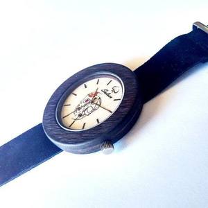 “Οres” – Auxo [Αυξώ] | Handmade wooden watch - δέρμα, handmade, ξύλο, ρολόι, χειροποίητα, αξεσουάρ, ξύλινο, unisex, unique - 3