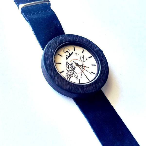 “Οres” – Auxo [Αυξώ] | Handmade wooden watch - δέρμα, handmade, ξύλο, χειροποίητα, αξεσουάρ, ξύλινο, απόλυτο αξεσουάρ, unique - 3