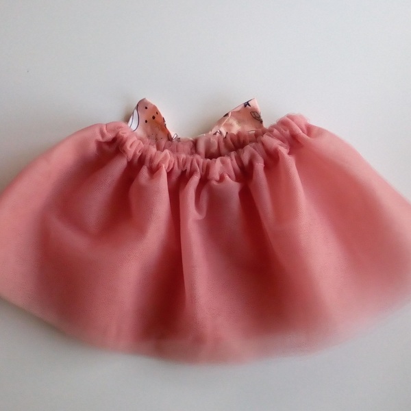Τούλινη φούστα (tutu) - βαμβάκι, φιόγκος, κορίτσι, βρεφικά, για παιδιά, βρεφικά ρούχα, 1-2 ετών - 2