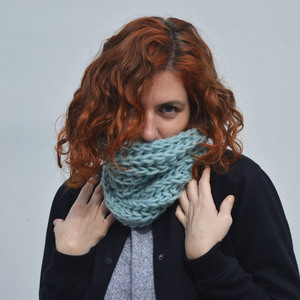 Χειροποίητος knitted μάλλινος λαιμός CIEL - μαλλί, χειμωνιάτικο, χειροποίητα, λαιμοί, πλεκτοί λαιμοί