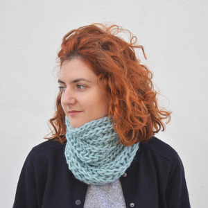 Χειροποίητος knitted μάλλινος λαιμός CIEL - μαλλί, χειροποίητα, λαιμοί - 2
