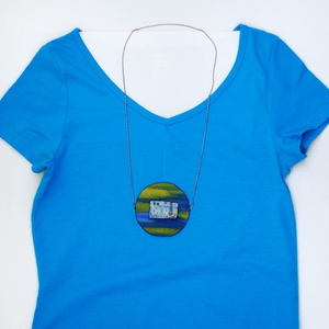 circle - chic, handmade, ζωγραφισμένα στο χέρι, καμβάς, κύκλος, χειροποίητα, all day - 5