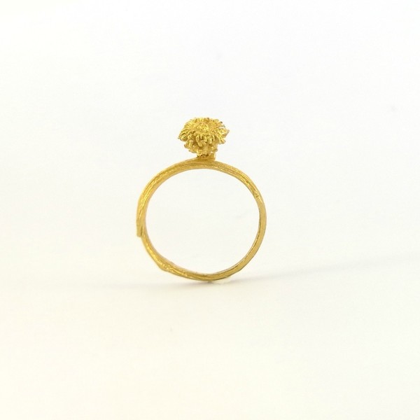 Βελανίδι Δαχτυλίδι Χρυσό - επιχρυσωμένα, επιχρυσωμένα, ασήμι 925, ασήμι 925, δαχτυλίδι, αυξομειούμενα - 2