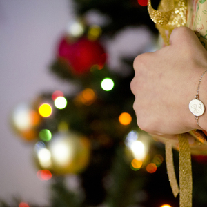 Lucky Bow Bracelet Silver - ασήμι, αλυσίδες, φιόγκος, γούρι, ασήμι 925, ασήμι 925, χειροποίητα, romantic, χριστουγεννιάτικο, επιπλατινωμένα, αυξομειούμενα, γούρια - 2