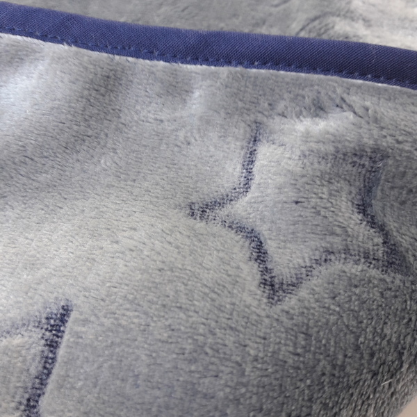 Βρεφικο χειροποίητο κουβερτακι μαλακο με αστερια - μπλε, αστέρι, χειροποίητα, βρεφικά, κουβέρτες - 3