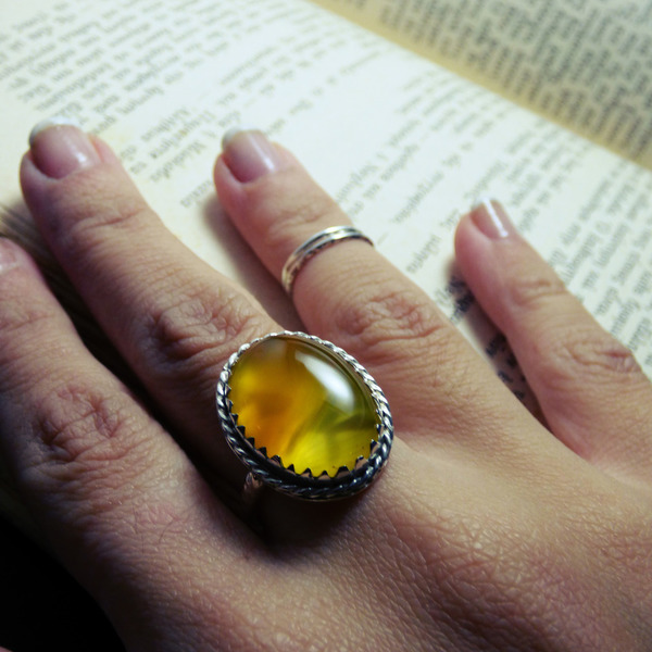 " Yellow Jade " - Χειροποίητο επάργυρο δαχτυλίδι με Κίτρινο Ιαδεΐτη! - statement, ημιπολύτιμες πέτρες, ημιπολύτιμες πέτρες, handmade, βραδυνά, fashion, vintage, κλασσικό, design, ιδιαίτερο, μοναδικό, μοντέρνο, γυναικεία, sexy, επάργυρα, επάργυρα, νεράιδα, donkey, δαχτυλίδι, χειροποίητα, must αξεσουάρ, κλασσικά, γυναίκα, unique, ethnic, έλληνες σχεδιαστές, fashion jewelry, αυξομειούμενα - 5