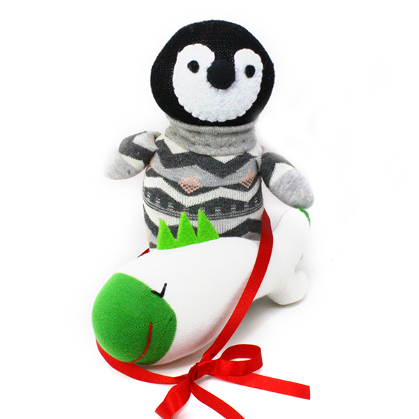 Roberto ο πιγκουίνος & δώρο ψαράκι! - παιχνίδι, κορίτσι, αγόρι, χειροποίητα, λούτρινα, γιορτή, δώρα για παιδιά, λούτρινο