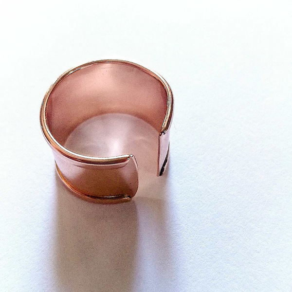 αυξομειούμενο ροζ χρυσό δαχτυλίδι - statement, επιχρυσωμένα, ορείχαλκος, δαχτυλίδι, minimal, μεγάλα, αυξομειούμενα, φθηνά - 2