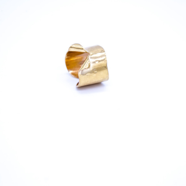 ''Scratch'' goldplated ring - statement, μοντέρνο, επιχρυσωμένα, αλπακάς, unisex, δώρα για άντρες, χριστουγεννιάτικα δώρα, αυξομειούμενα, δώρα για γυναίκες