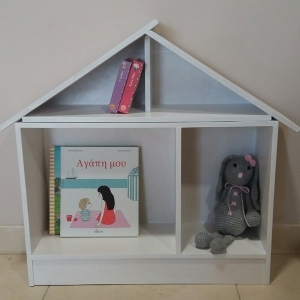 Βιβλιοθήκη σπιτάκι - ροζ, δώρο, σπίτι, παιδικό δωμάτιο, για παιδιά - 3