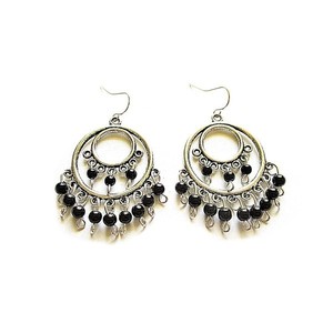 double beaded hoops| σκουλαρικι χαντρες ethnic - ασήμι, chic, μονόχρωμες, fashion, καλοκαιρινό, vintage, μόδα, ιδιαίτερο, μοναδικό, μοντέρνο, στρογγυλό, ανοιξιάτικο, αλπακάς, κύκλος, μέταλλο, γεωμετρικά σχέδια, χειροποίητα, εντυπωσιακά, χάντρες, χάντρες, για όλες τις ώρες, minimal, must, κλασσικά, ethnic, ευκολοφόρετο, διαχρονικό, κρεμαστά, amano, contemporary, μεγάλα, trend