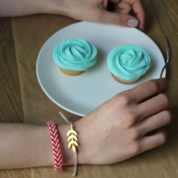 _fall bracelet - χειροποίητο βραχιόλι με φύλλο - boho, minimal, bracelet, βραχιόλι, μοντέρνο, φύλλο, χειροποίητα, ορείχαλκος, επιχρυσωμένα, κορδόνια, romantic, καλοκαιρινό, summer, αυξομειούμενα, charms, φθηνά - 3