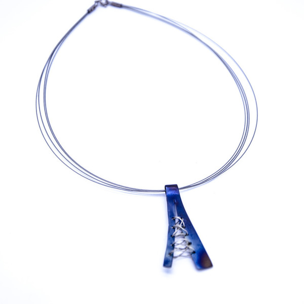 ''Titanium'' handcrafted necklace - μοναδικό, μοντέρνο, ασήμι 925, χειροποίητα, minimal, unisex, χριστουγεννιάτικα δώρα