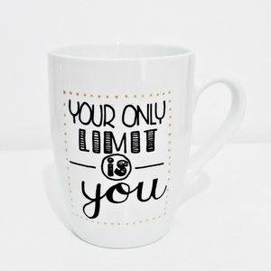 ΝEW!!Κούπα handpainted "Your only limit.." - ζωγραφισμένα στο χέρι, ιδιαίτερο, γυναικεία, ανδρικά, χειροποίητα, πορσελάνη, δωράκι, γενέθλια, personalised, gift idea, κούπες & φλυτζάνια, ιδεά για δώρο