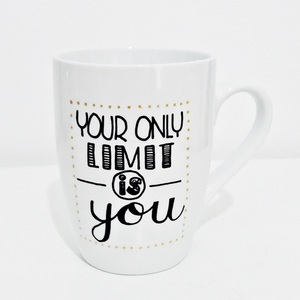 ΝEW!!Κούπα handpainted "Your only limit.." - ζωγραφισμένα στο χέρι, ιδιαίτερο, γυναικεία, ανδρικά, κουζίνα, χειροποίητα, πορσελάνη, δωράκι, γενέθλια, personalised, gift idea, κούπες & φλυτζάνια, ιδεά για δώρο