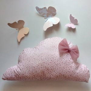 Διακοσμητικό μαξιλάρι- συννεφάκι για το παιδικό δωμάτιο - βαμβάκι, διακοσμητικό, κορίτσι, συννεφάκι, παιδικό δωμάτιο, παιδική διακόσμηση, πρωτότυπα δώρα, μαξιλάρια