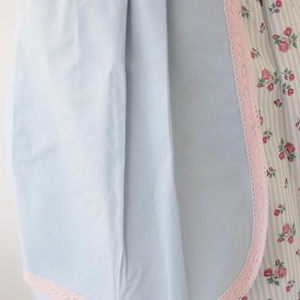 Mother's Secret Garden Apron - βαμβάκι, φιόγκος, δαντέλα, κουζίνα, ποδιές μαγειρικής, δώρα γάμου, φλοράλ - 3