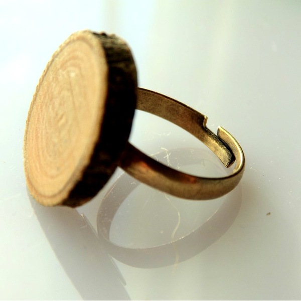 Δαχτυλίδι | κορμουδάκι ελιας - statement, ξύλο, μέταλλο, γεωμετρικά σχέδια, boho, ethnic, μεγάλα, αυξομειούμενα, φθηνά
