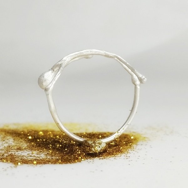 Δαχτυλίδι χορευτής / Ασήμι 925 - ασήμι 925, πρωτότυπο, δαχτυλίδι, minimal, βεράκια, σταθερά - 3