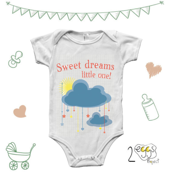 ❥Sweet dreams little one❥ | ❥Φορμάκι μωρού/ παιδικό μπλουζάκι - βαμβάκι, εκτύπωση, δώρο, παιδί, δωράκι, βρεφικά, δώρα για παιδιά, βρεφικά φορμάκια, δώρα γενεθλίων, δώρο για νεογέννητο, δώρα για μωρά, βρεφικά ρούχα