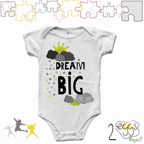 ❥Dream BIG!!!| ❥Φορμάκι μωρού/ παιδικό μπλουζάκι - μαμά, minimal, βρεφικά, βρεφικά φορμάκια, δώρο για νεογέννητο, δώρα για μωρά, βρεφικά ρούχα - 2