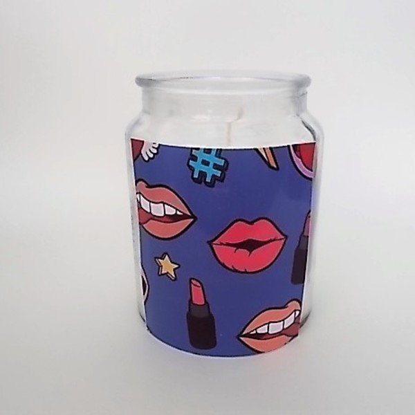 Popart Lips Candle Decor - γυαλί, decor, κερί, gift idea, δώρα για γυναίκες