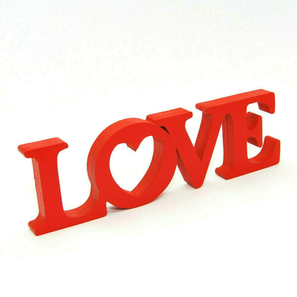 Επιγραφή LOVE από σημύδα - ξύλο, δώρο, αγάπη, ξύλινο, ξύλινο, διακοσμητικά - 5