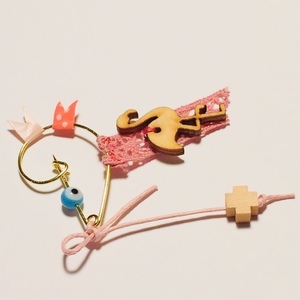 Pin Flamingo - ξύλο, δαντέλα, χαρτί, μέταλλο, μάτι, flamingos, μαρτυρικά - 4