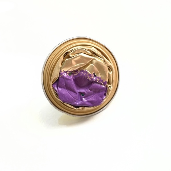 Nespresso Collection - LOR purple & Gold - statement, βραδυνά, γυναικεία, τσόχα, μέταλλο, πρωτότυπο, δαχτυλίδι, δαχτυλίδια, rock, μεγάλα, αυξομειούμενα, φθηνά - 2
