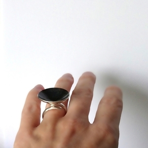 Planet ring _ Χειροποίητο δαχτυλίδι από ασήμι 925 - statement, ασήμι 925, δαχτυλίδι, χειροποίητα, minimal, σταθερά, μεγάλα, αυξομειούμενα