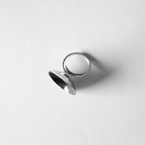 Planet ring _ Χειροποίητο δαχτυλίδι από ασήμι 925 - statement, ασήμι 925, δαχτυλίδι, χειροποίητα, minimal, σταθερά, μεγάλα, αυξομειούμενα - 2