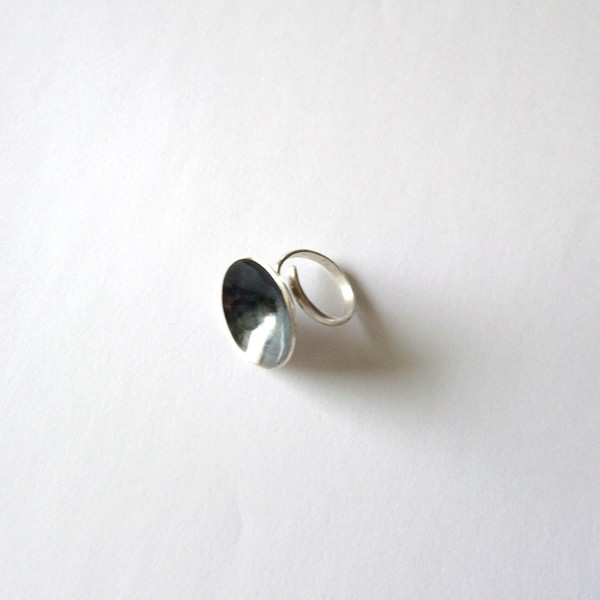 Planet ring _ Χειροποίητο δαχτυλίδι από ασήμι 925 - statement, ασήμι 925, δαχτυλίδι, χειροποίητα, minimal, σταθερά, μεγάλα, αυξομειούμενα - 3