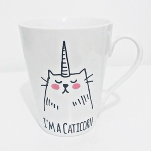 ΝΕW!!!Κούπα handpainted "CATicorn" - ζωγραφισμένα στο χέρι, πορσελάνη, δωράκι, personalised, gift, μονόκερος, gift idea, δώρα γενεθλίων, κούπες & φλυτζάνια, ιδεά για δώρο