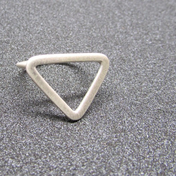 Δαχτυλίδι Τρίγωνο, Ασημένιο - statement, ασήμι 925, δαχτυλίδι, γεωμετρικά σχέδια, καθημερινό, minimal, μεγάλα - 3