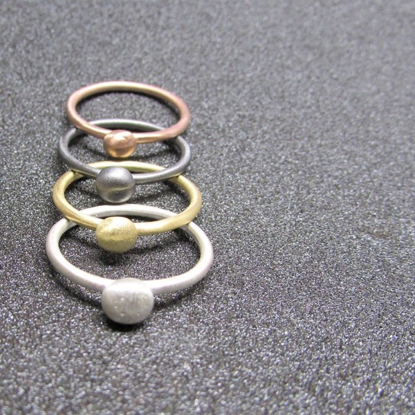 Καθημερινό Δαχτυλίδι, Ασημένιο - ασήμι 925, δαχτυλίδι, γεωμετρικά σχέδια, minimal, βεράκια, μικρά, φθηνά - 4