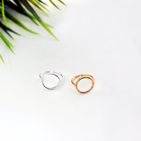 Δαχτυλίδι "ο κύκλος" - chic, επιχρυσωμένα, ορείχαλκος, κύκλος, επάργυρα, γεωμετρικά σχέδια, minimal, μικρά, αυξομειούμενα, δώρα για γυναίκες, φθηνά
