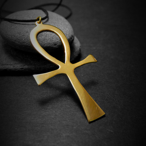 " Ankh " - Χειροποίητο επάργυρο ή επίχρυσο μενταγιόν Ankh! - fashion, vintage, charms, ιδιαίτερο, μοναδικό, μοντέρνο, γυναικεία, επιχρυσωμένα, επιχρυσωμένα, ορείχαλκος, μακρύ, επάργυρα, επάργυρα, σταυρός, donkey, κολιέ, κορδόνια, κορδόνια, χειροποίητα, romantic, must αξεσουάρ, κλασσικά, γυναίκα, unisex, boho, ethnic, μπρούντζος, fashion jewelry, δώρα για γυναίκες, φθηνά - 2