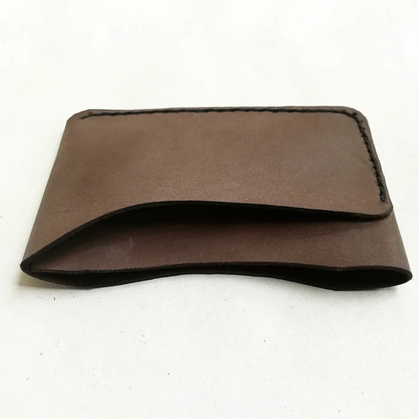 Δερμάτινο πορτοφόλι τσέπης - δέρμα, minimal - 4