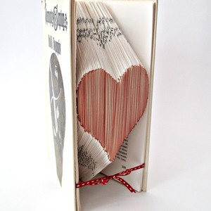 Βιβλίο καρδιά - διακοσμητικό, καρδιά, χαρτί, διακοσμητικά - 2