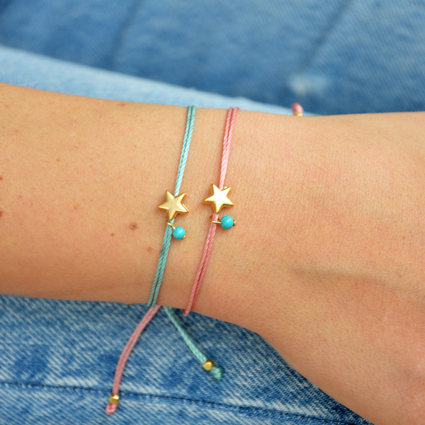 Tiny star bracelet - charms, ιδιαίτερο, επιχρυσωμένα, επιχρυσωμένα, αστέρι, πρωτότυπο, βραχιόλια, χειροποίητα, δωράκι, αυξομειούμενα - 3