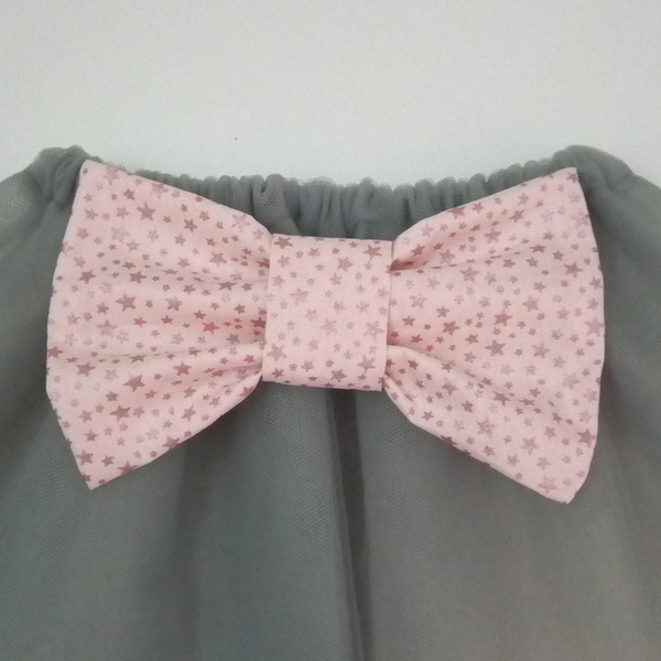 Φούστα (tutu) με ροζ αστεράκια γκλιτερ φιογκο - κορίτσι, δώρο, βρεφικά, για παιδιά, βρεφικά ρούχα, 1-2 ετών - 3