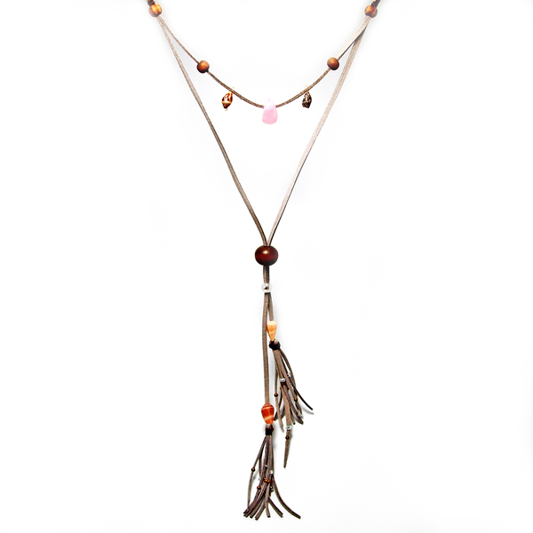 Μακρύ boho multilaer κολιέ με κοχύλια - ασήμι, ξύλο, μοντέρνο, ορείχαλκος, ανοιξιάτικο, δώρο, κοχύλι, must αξεσουάρ, boho, ethnic, αυξομειούμενα, δώρα για γυναίκες