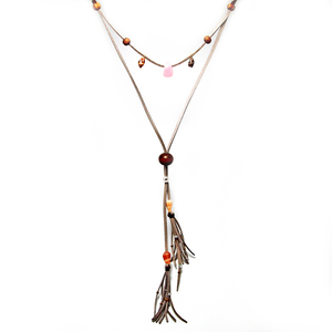 Μακρύ boho multilaer κολιέ με κοχύλια - ασήμι, ξύλο, μοντέρνο, ορείχαλκος, ανοιξιάτικο, δώρο, κοχύλι, must αξεσουάρ, boho, ethnic, αυξομειούμενα, δώρα για γυναίκες