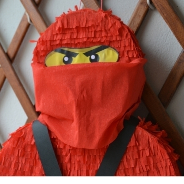Μεγάλη Πινιάτα Νίντζα (ninja) (ύψος 55 εκ) - αγόρι, πινιάτες, σούπερ ήρωες, ήρωες κινουμένων σχεδίων - 3