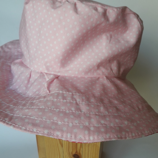 Βρεφικό καπέλο χειροποίητο - ροζ, κορίτσι, δώρο, βρεφικά, καπέλο, για τα μαλλιά, για παιδιά - 5
