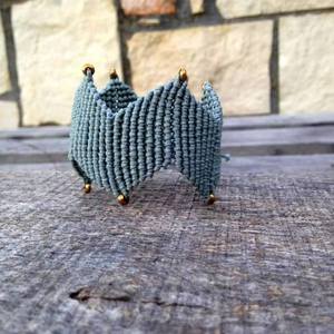 zig zag bracelet μαύρο - ημιπολύτιμες πέτρες, chic, βραδυνά, fashion, κερωμένα κορδόνια, μοντέρνο, αιματίτης, μακραμέ, κορδόνια, χειροποίητα, εντυπωσιακό, must, personalised, χριστουγεννιάτικο, boho, ethnic, rock, gift idea, δώρα γενεθλίων, γιορτή της μητέρας, αυξομειούμενα, φαρδιά, φθηνά - 3